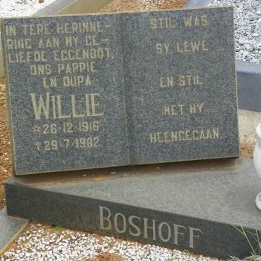 BOSHOFF Willie 1916-1982