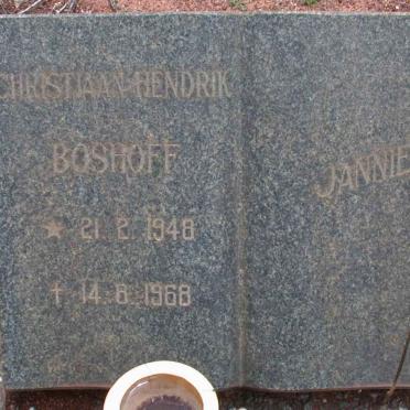 BOSHOFF Christiaan Hendrik 1948-1968