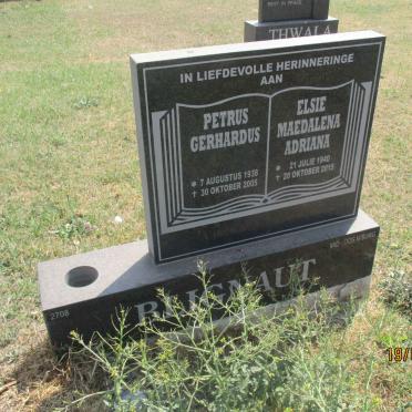 BLIGNAUT Petrus Gerhardus 1938-2005 &amp; Elsie Maedalena Adriana 1940-2015