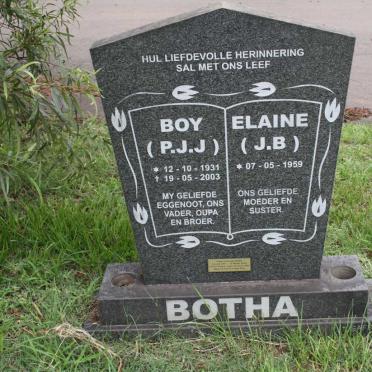 BOTHA P.J.J. 1931–2003 :: BOTHA J.B. 1959– :: BOTHA Pieter Francois 1957–2019 #1