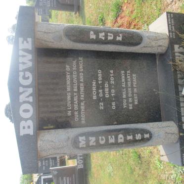 BONGWE Mncedisi Paul 1980-2014