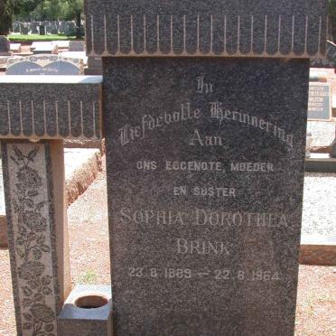 BRINK Sophia Dorothea 1889-1964