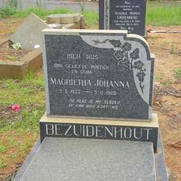 BEZUIDENHOUT Magrietha Johanna 1922-1988