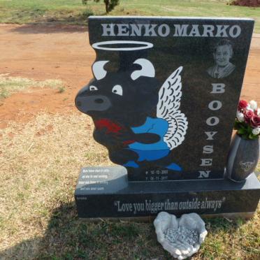 BOOYSEN Henko Marko 2003-2017