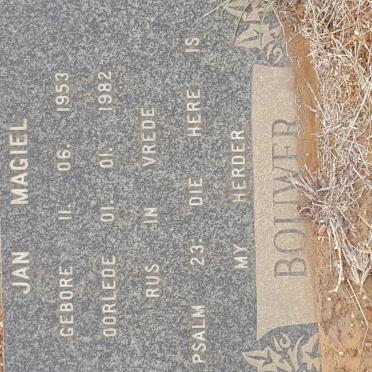 BOUWER Jan Magiel 1953-1982