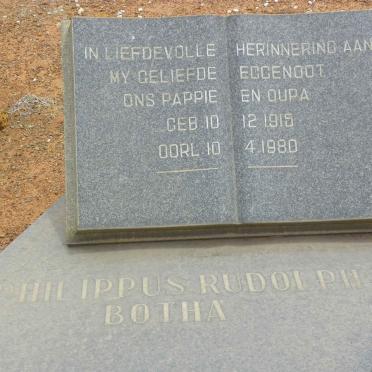 BOTHA Philippus Rudolph 1915-1980
