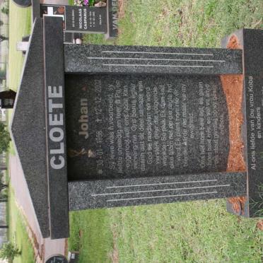CLOETE Johan 1956-2002