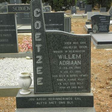 COETZEE Willem Adriaan 1960-1981