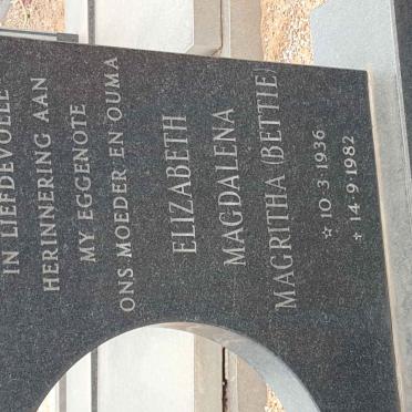 COMBRINK Jacobus Frederick De Beer 1921-1997 &amp; Elizabeth Magdalena Magritha 1936-1982 #4