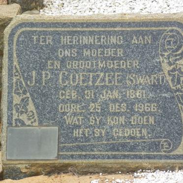 COETZEE J.P. nee SWART 1881-1966