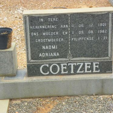 COETZEE Naomi Adriana 1901-1982