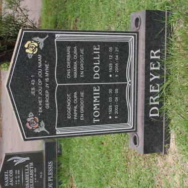 DREYER Tommie 1928-2003 &amp; Dollie 1928-2005