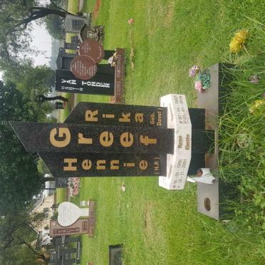 GREEF Hennie H.P. 1956-2001 &amp; Rika DAVEL 1957-2019