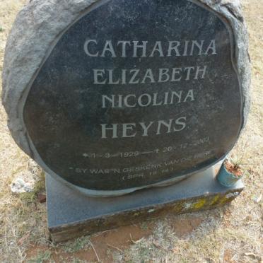HEYNS Catharina Elizabeth Nicolina 1929-2003