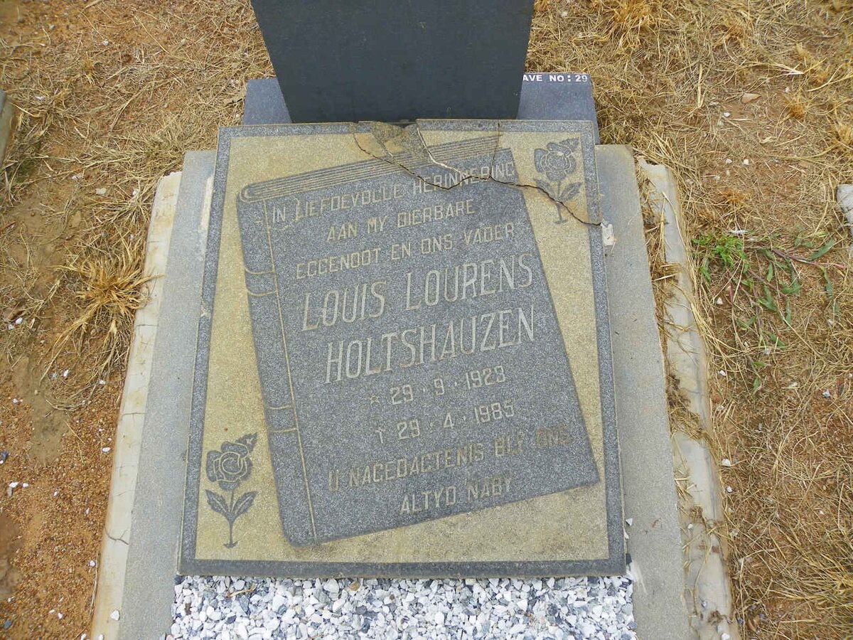 HOLTSHAUZEN Louis Lourens 1928–1985 #1 (front)