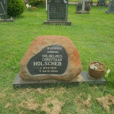 HOLSCHER Wilhelmus Christiaan 1949-2002