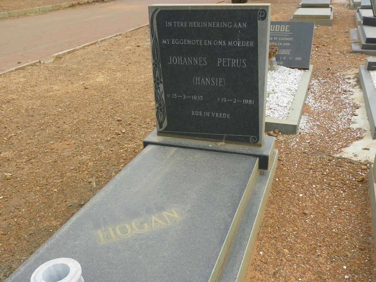 HOGAN Johannes Petrus 1935-1981