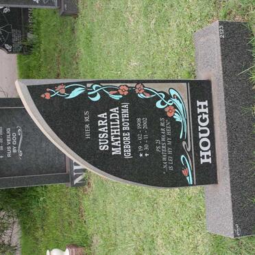 HOUGH Susara Matilda nee BOTHMA 1908-2002