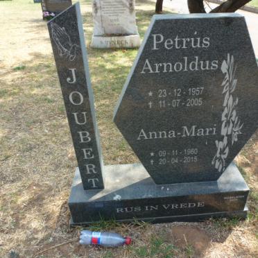 JOUBERT Petrus Arnoldus 1957-2005 &amp; Anna-Mari 1960-2015