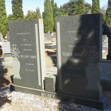 KELSEY William Thomas 1907-1974 &amp; Cecilia Maria Cornelia 1909-1981
