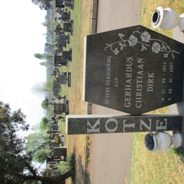KOTZE Gerhardus Christiaan Dirk 1964-2007
