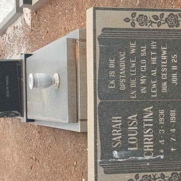 KAPP Sarah Louisa Christina 1936-1981