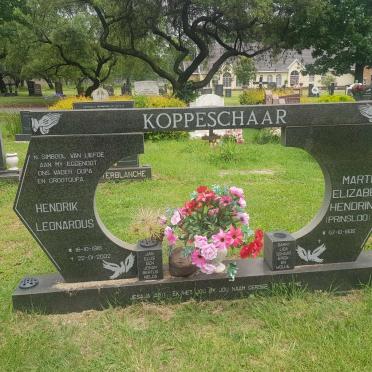 KOPPESCHAAR Hendrik Leonardus 1918-2002 &amp; Martha Elizabeth Hendrina PRINSLOO 1935-