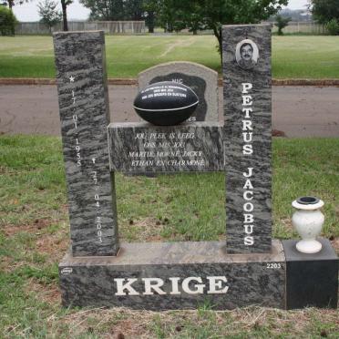 KRIGE Petrus Jacobus 1955-2003