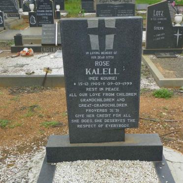 KALELL Rose nee KOURIE 1905-1999