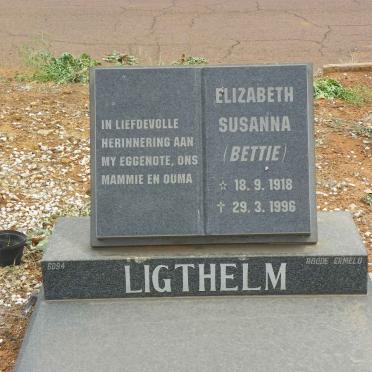 LIGTHELM Elizabeth Susanna 1918-1996
