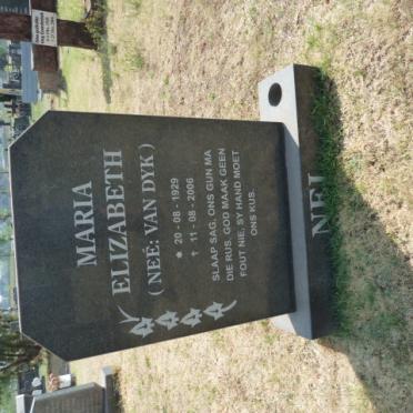 NEL Maria Elizabeth nee VAN DYK 1929-2006