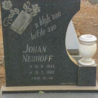 NEUHOFF Johan 1943-1982