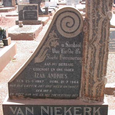 NIEKERK Izak Andries, van 1897-1964