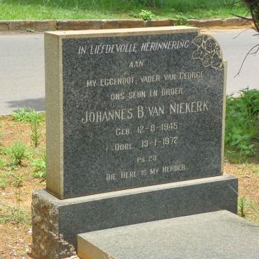 NIEKERK Johannes B., van 1945-1972