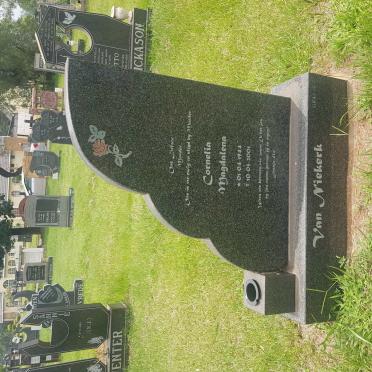 NIEKERK Cornelia Magdalena, van 1944-2001