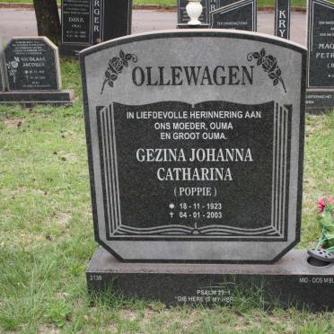 OLLEWAGEN Gezina Johanna Catharina 1923-2003