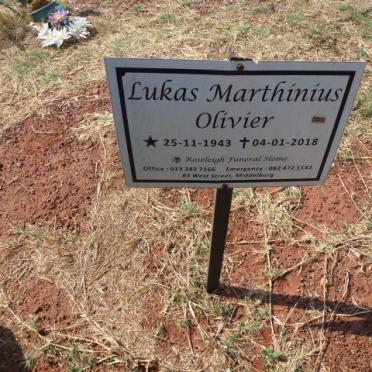 OLIVIER Lukas Marthinius 1946–2018 & Cathrina Huibrecht Elizabeth 1945– #2