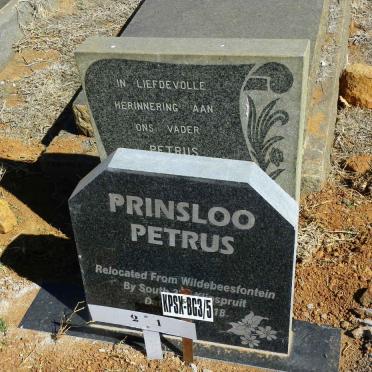 PRINSLOO Petrus 1926-1984 #1