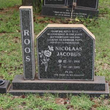 ROOS Nicolaas Jacobus 1914-2003