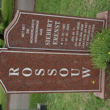 ROSSOUW Siebert Ernst 1981-2003