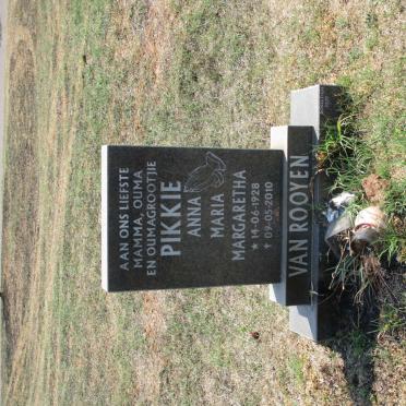 ROOYEN Anna Maria Margaretha, van 1928-2010