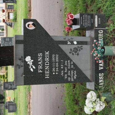 RENSBURG Frans Hendrik, Janse van 1970-2002