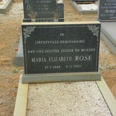 ROSE Maria Elizabeth 1948-1980