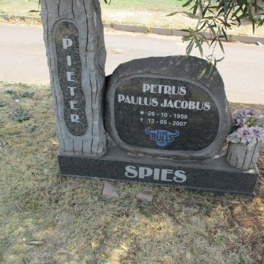 SPIES Petrus Paulus Jacobus 1959-2007