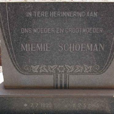 SCHOEMAN Miemie 1890-1965