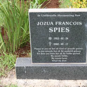 SPIES Jozua Francois 1953-2002