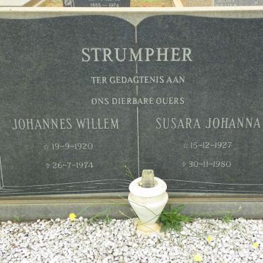 STRUMPHER Johannes Willem 1920-1974 &amp; Susara Johanna 1927-1980