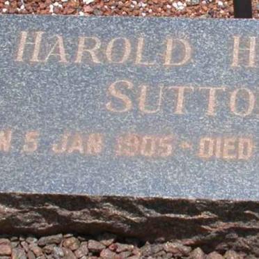 SUTTON Harold Hilton 1905-1963