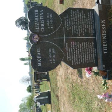 THEUNISSEN Michael 1946-2019 &amp; Elizabeth Christina 1948-2008