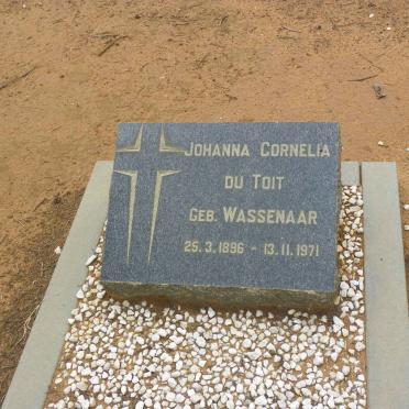 TOIT Johanna Cornelia, du nee WASSENAAR 1896-1971